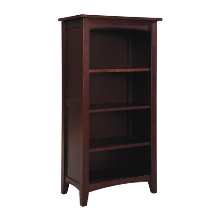 Alaterre Furniture Shaker Cottage 3-Shelf 48" Bookcase, Espresso ASCA08P0